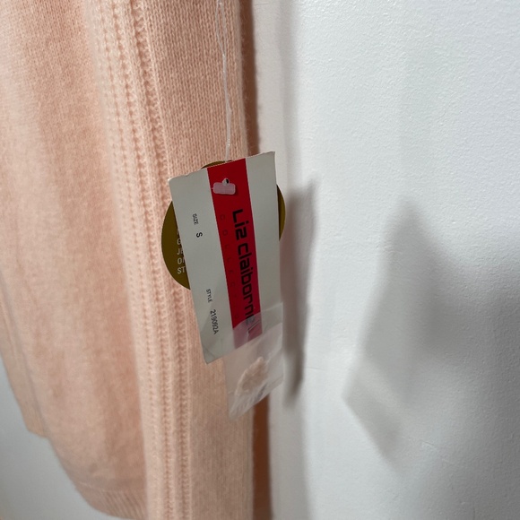 VTG Liz Claiborne Lambswool Angora Pastel Pink Cocktail Dress New Size S - Picture 7 of 11